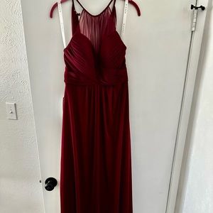 Azazie Darien dress in Cabernet